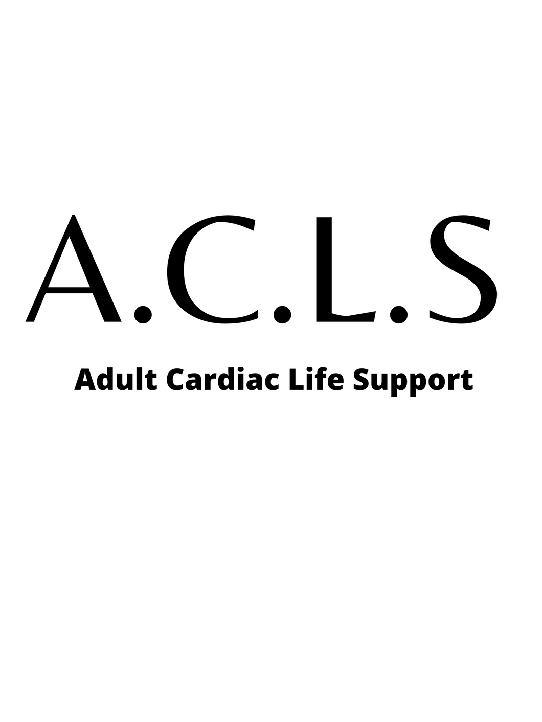 Adult Cardiac Life Support (Recert)