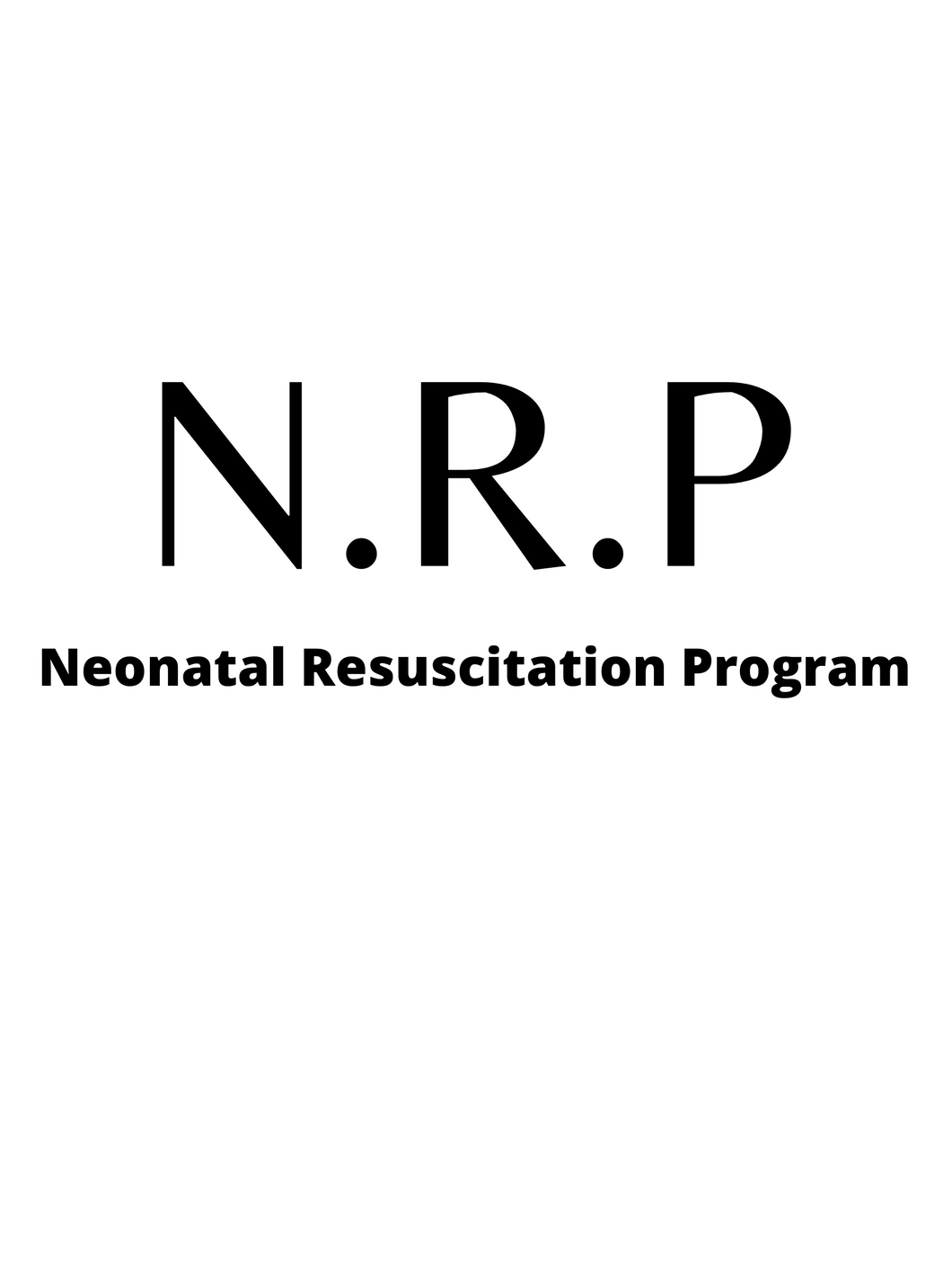 Neonatal Resuscitation Program Class in person class only